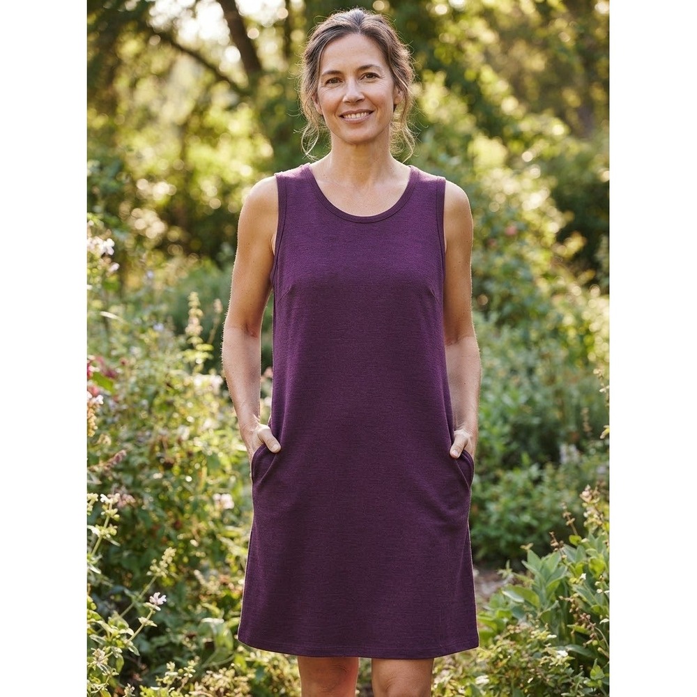 32 Degrees Cool Tank Dress Women's XL Sleeveless Shift Side Pockets Athleisure